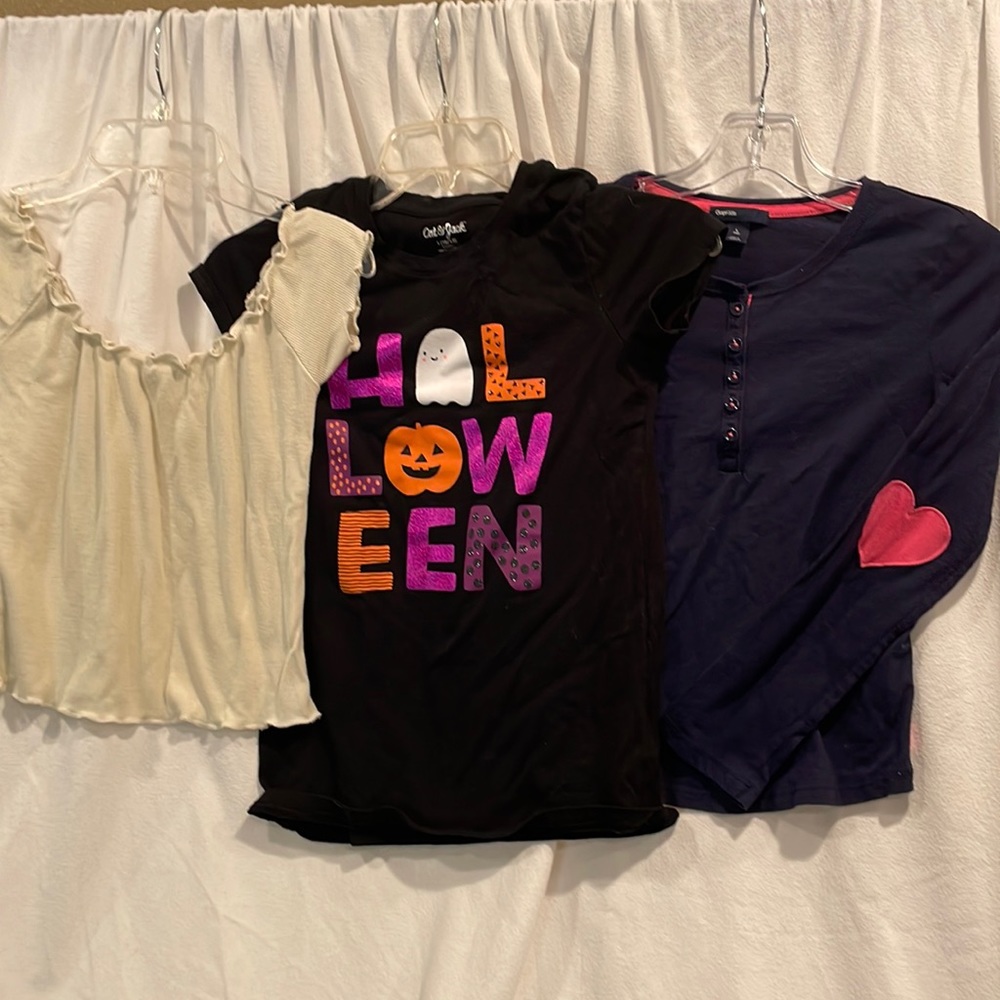 Set of 3 Girl’s Shirts Size L